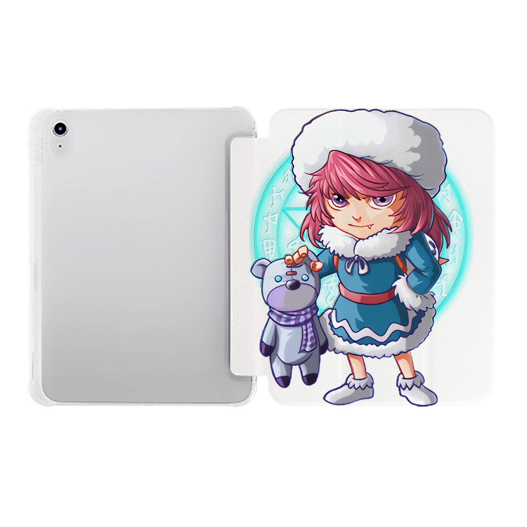 （画像用） リーグ・オブ・レジェンド League of Legends LOL IPad ケース ペン収納付き 三つ折りスタンド PUレザー×シリコン 対応機種9.5/10.5/10.9インチ